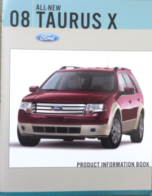 2008 Ford Taurus X Product Information Book USA Prospekt Brochure, 24 Seiten