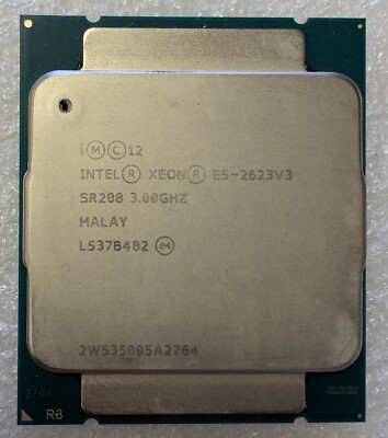 Intel Xeon E5-2623V3 3.00GHz Quad Core Processor, SR208
