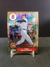 2022 Topps Series 2 Ted Williams 1987 Silver Pack Gold Refractor /50
