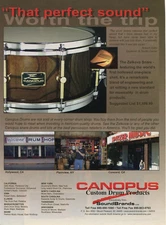 2003 Print Ad of Canopus Zelkova Snare Drum