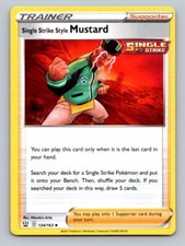 2021 Pokemon Card Battle Styles Single Strike Style Mustard 134/163