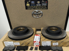 2003-2009 TOYOTA 4RUNNER GENUINE OEM FRONT BRAKE ROTORS TCMC PADS 13.25" rotors