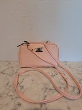 pink crossbody wallet purse