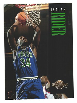1994-95 SkyBox NBA Basketball Minnesota Timberwolves Isaiah Rider