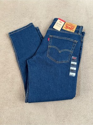 Levi s 502 Men s 34x30 Regular Fit Mid Rise Taper Leg Dark Wash Denim Jeans NWT
