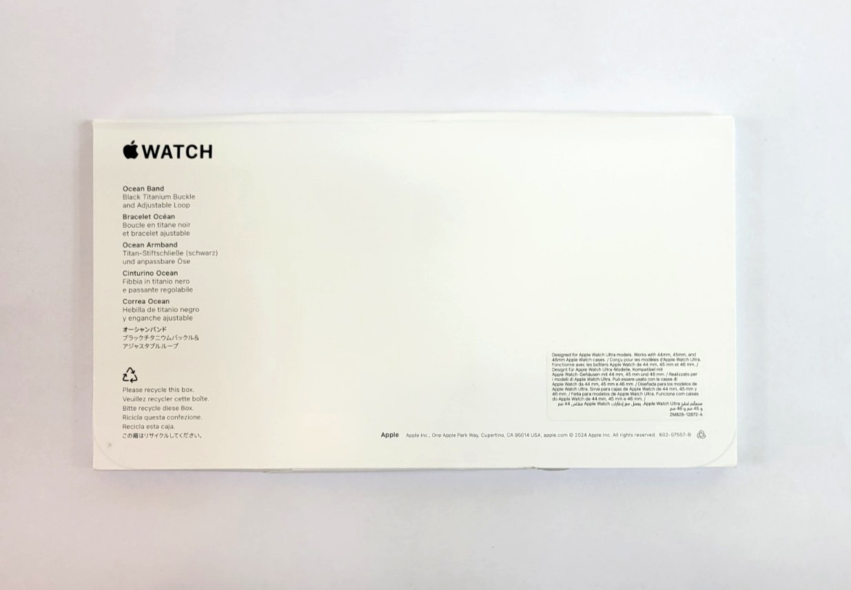 Apple Watch Ultra 3 OEM  - 49mm Black Titanium  Finish - Black Ocean Band  - New - Thumbnail 2