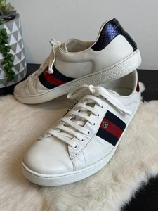 Snaps Web homme GUCCI Ace bleu marine/rouge 10EU
