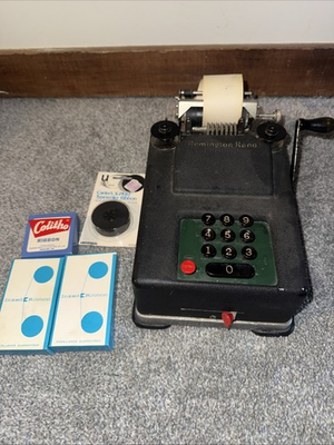 #ad #ad Vintage Remington Rand Adding Machine With Extra Ribbons $34.99
