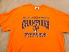 Syracuse 2003 National Champions T-Shirt (Size XL) Orange Basketball Vintage