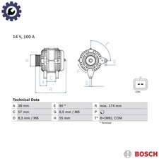 ALTERNATOR 0 986 083 200 FOR RENAULT DUSTER/SUV SCENIC/GRAND/II LOGAN SYMBOL