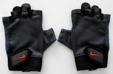 Nike Extreme Fitness Gloves Men's Gym Training Black/Anthracite/LT Crimson