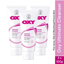 OXY Ultimate Cleanser Oily Acne Prone Skin Multi 8 Action Ultra Cool 3 x100g