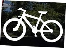 Mountain Bike Decal Outdoor Downhill MTN  White  Made in USA by  Sticker