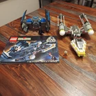 LEGO Star Wars: Tie Fighter & Y-Wing (7150), Used+Manual, Some Missing Pieces