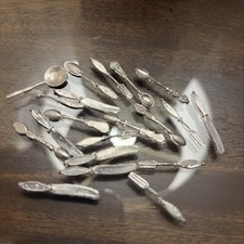 20 Pieces Vintage Dollhouse Miniature UTENSILS