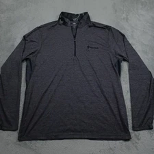Greyson Sweater Mens XL Gray 1/4 Zip Pullover Activewear Golf Preppy Casual