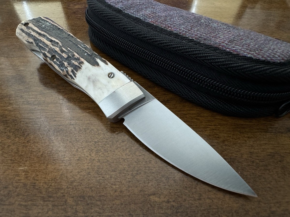 Rare VTG Benchmark Rolox Folding Knife Nice Handle Made In USA 7.5