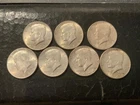 Lot of 7 1964 Kennedy Silver Half Dollars 90% SILVER
