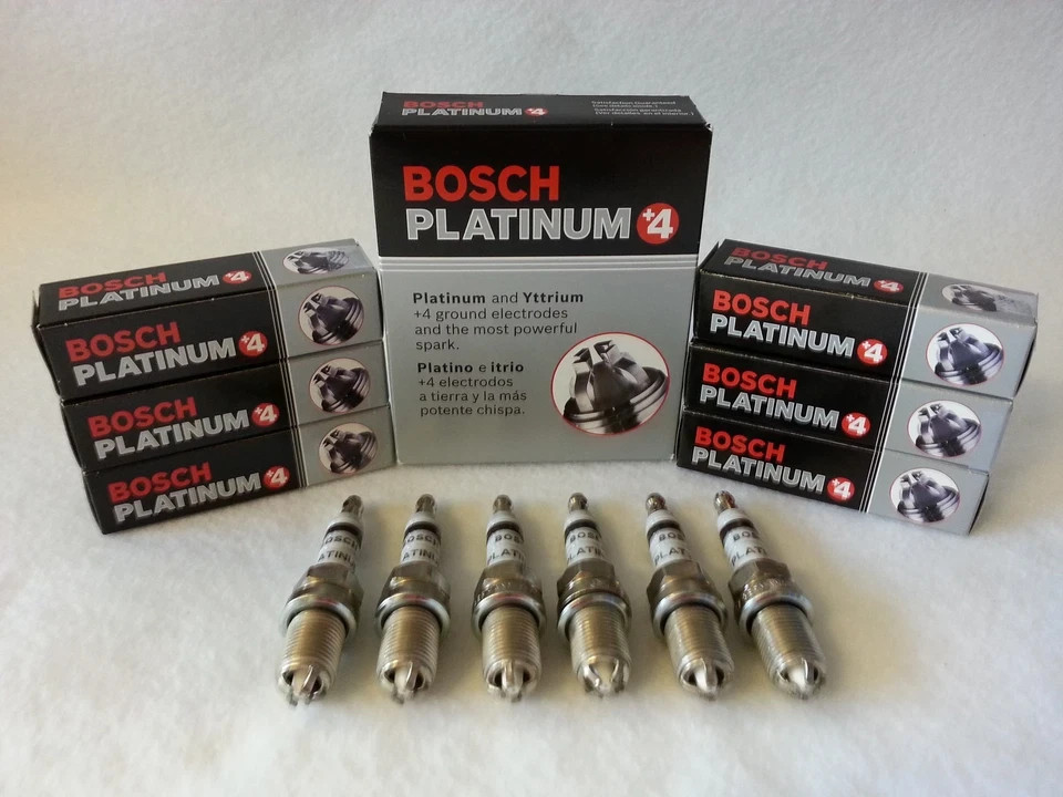  6-PCS -- BOSCH 4 GERMANY PLATINUM4 SPARK PLUG FGR7DQP 4417