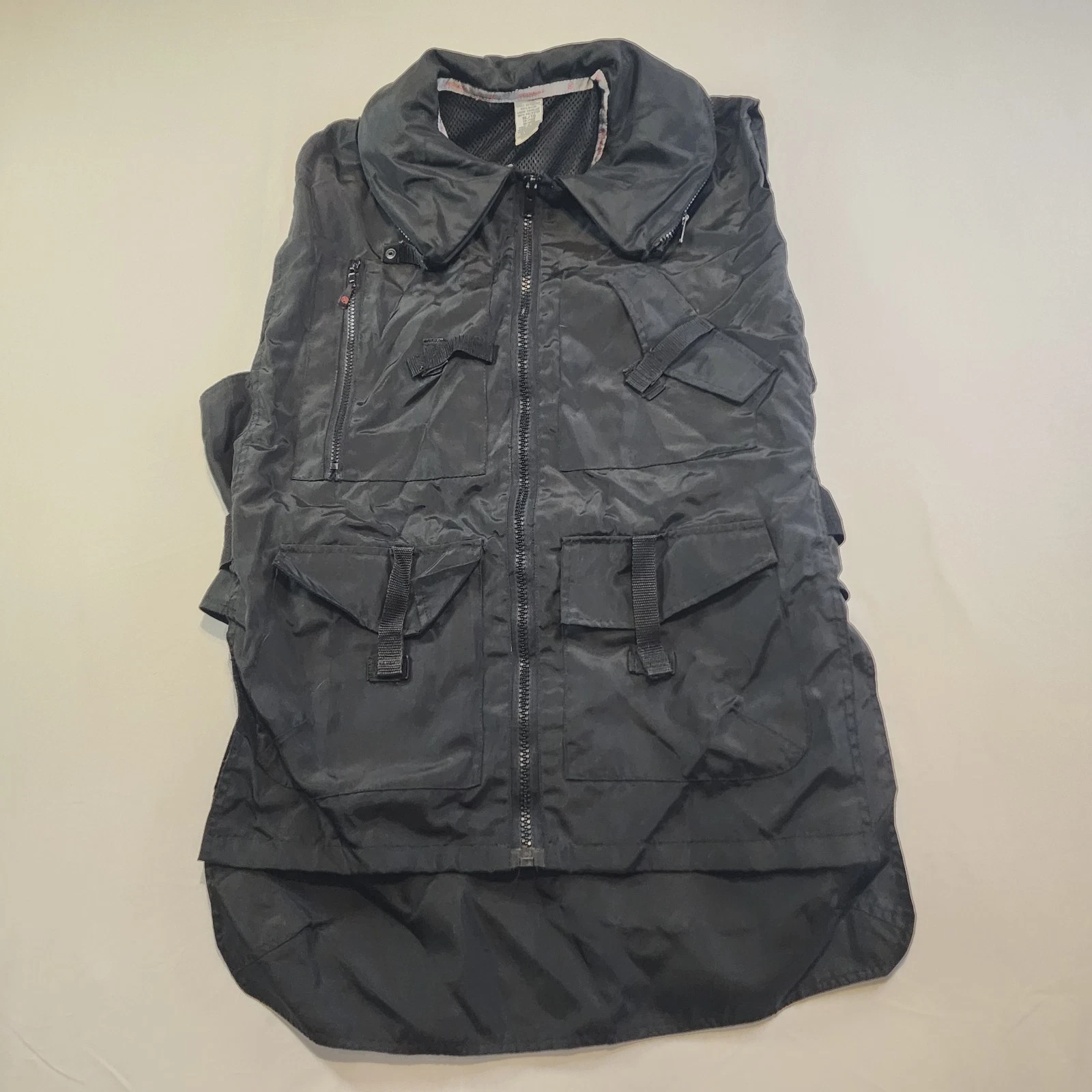 Request Men’s XL Softshell Technical Vest Black Zip Pockets Snowboard Ski