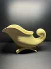 Vintage 1940's McCOY Pottery Cornucopia Yellow Vase or Planter