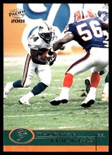 Thurman Thomas 2001 Pacific #231 Dolphins NFL READ FREE SHIPPING AutographDen