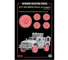 Ryefield Models 2052 1/35 Upgrade Solution: Sagged Wheel Set for JLTV Model Kit