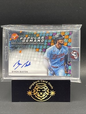  2022 Topps Pristine Popular Demand - Byron Buxton Auto #PDA-BB Orange #d /25 