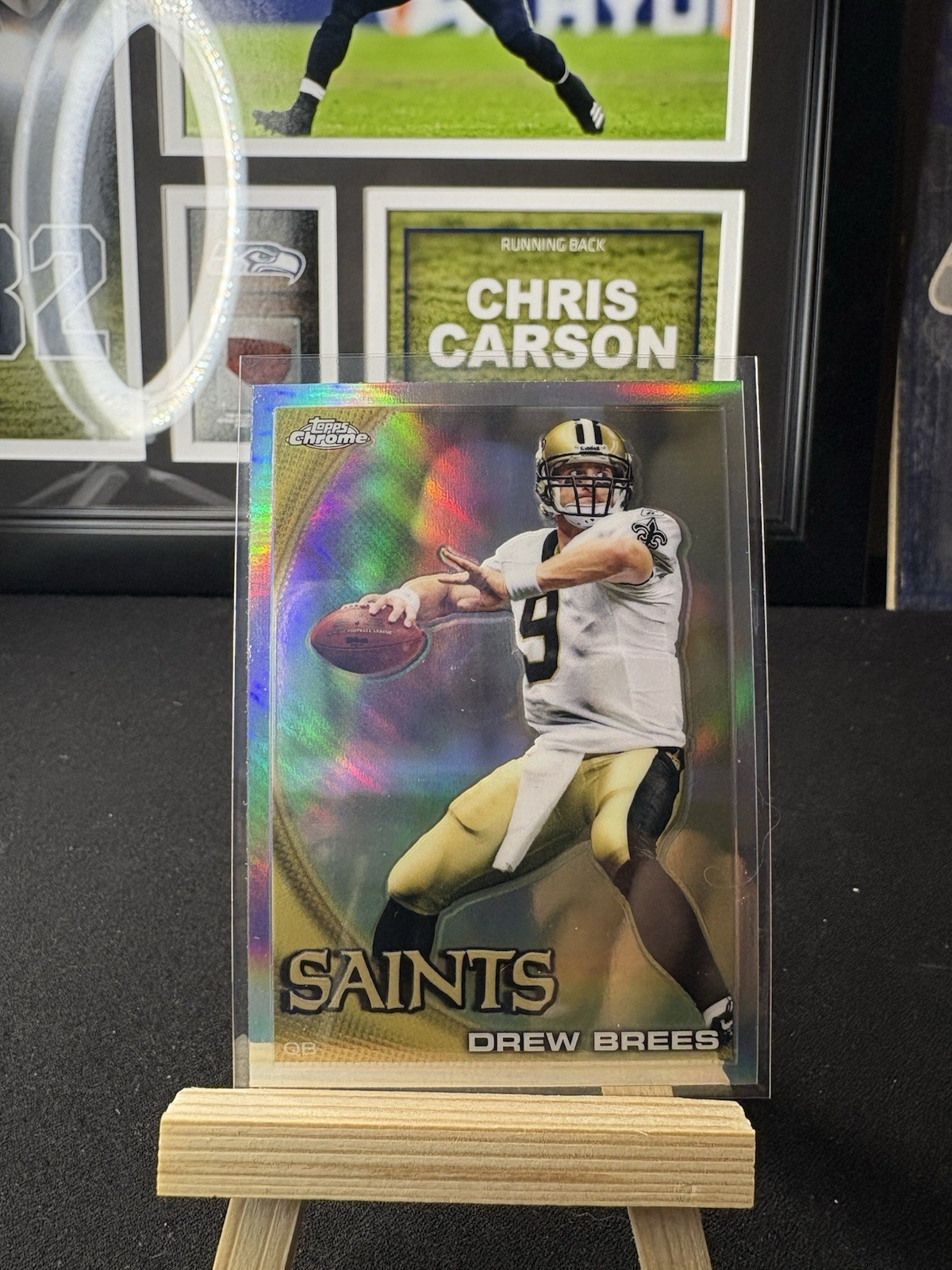 2010 Topps Chrome Saints Drew Brees Refractor #C220 #B