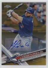 2017 Topps Chrome Update Gold Refractor 42/50 Kendrys Morales #HMT38 Auto n1u