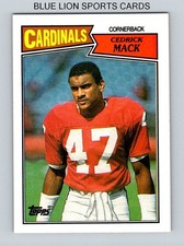 Cedrick Mack RC Pheonix Cardinals Topps Rookie Football Card