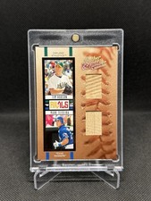 Tim Hudson Mark Teixeira 2005 Donruss Leather Lumber Dual Relic Materials /50