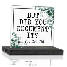 Funny Office Acrylic Decor Sign, HR Define Gifts, For But Did You Document It
