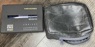 Vintage Memorex CDX-605 AM/FM Radio Cassette Player Black Auto Reverse XBB