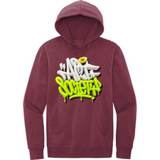 NEW Art Society 3D GRAFFITI DRIP PLUM Hoodie SMALL-4XLARGE MADE IN USA