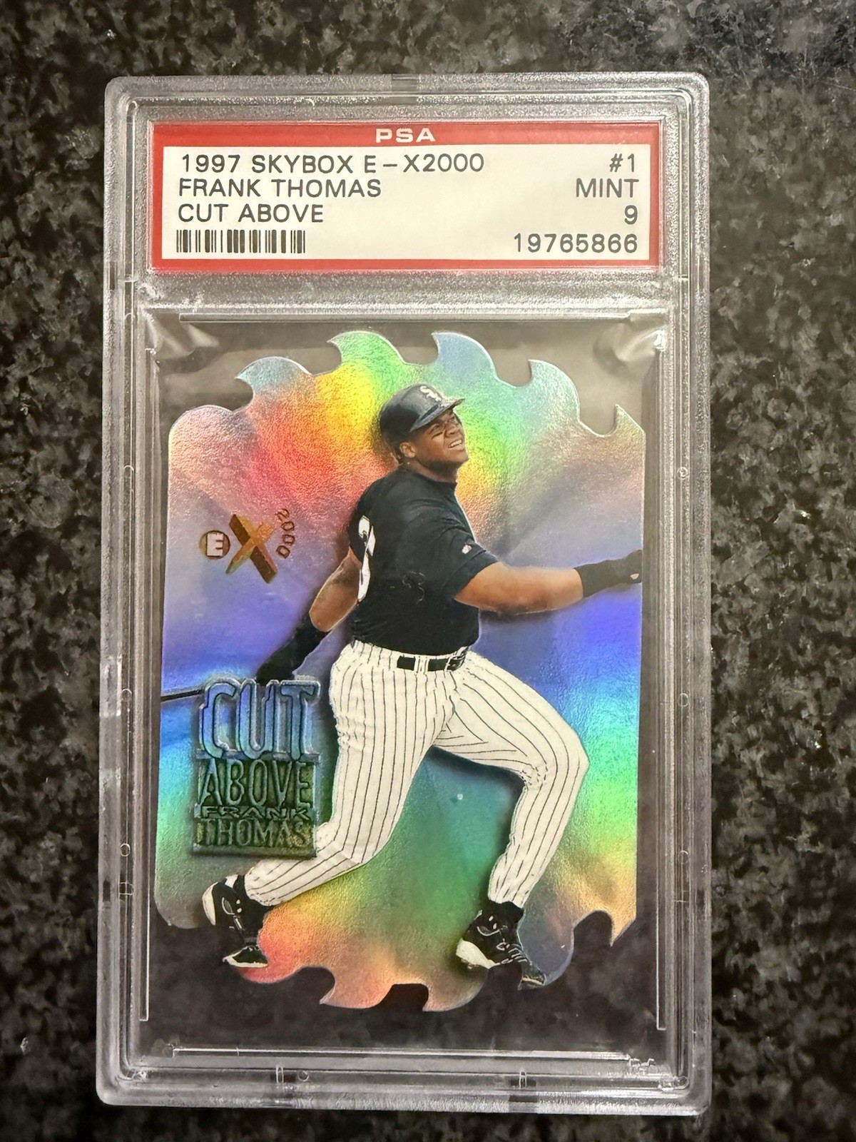 1997 Skybox E-X2000 #1 Frank Thomas A Cut Above Chicago White Sox PSA 9 Mint