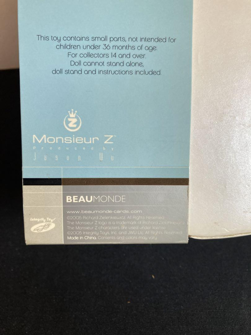 Monsieur Z Fashion Royalty Doll Jason Wu First Class w/BOX