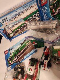 LEGO City Octane Lot Grand Prix Truck (60025) & Tank 3180 & Cars 