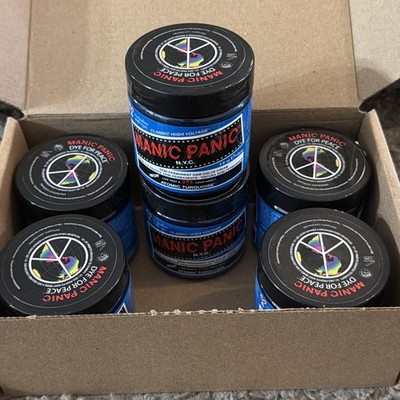 6 Manic Panic Classic Cream Hair Color 4oz Vegan Semi-Permanent Atomic Turquoise