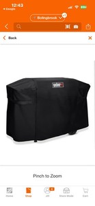Weber #7771 Premium Grill Cover for Weber Griddle 28" NEW 