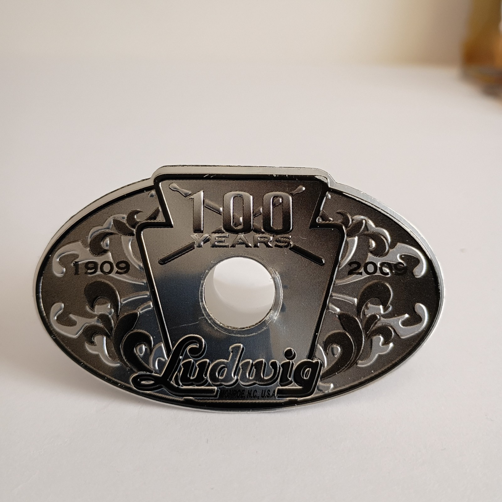 Original Ludwig Drum Badge, 100th Anniversary
