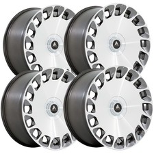 Set Of 4 Asanti Abl-45 Aristocrat 24x10 5x1125x120 35mm Platinum Wheels Rims