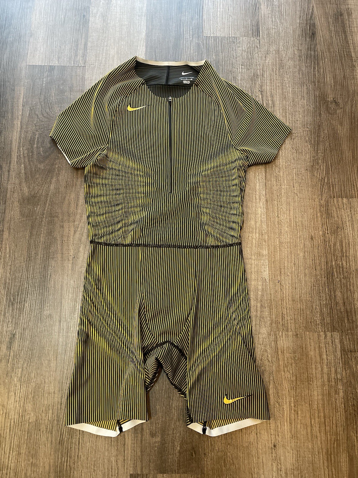 Nike Pro Elite Speedsuit Track & Field Black Gold 2024 Made In USA - Size S Men