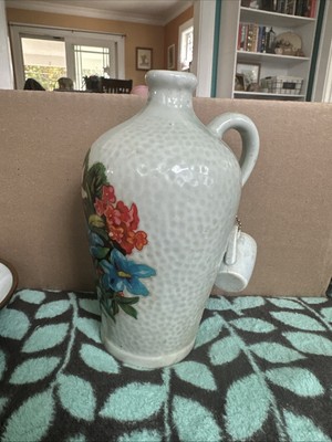 Georg Hemmeter Deutsches Erzeugnis Ceramic Bottle & Shot Glass Corked Empty