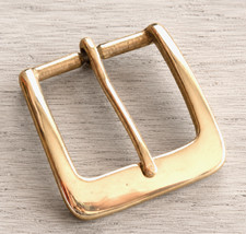 1 .5" - 38mm Brass Belt Buckle Square