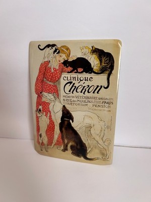 Schild Werbeschild Clinique Cheron Tiermedizin Postkarte