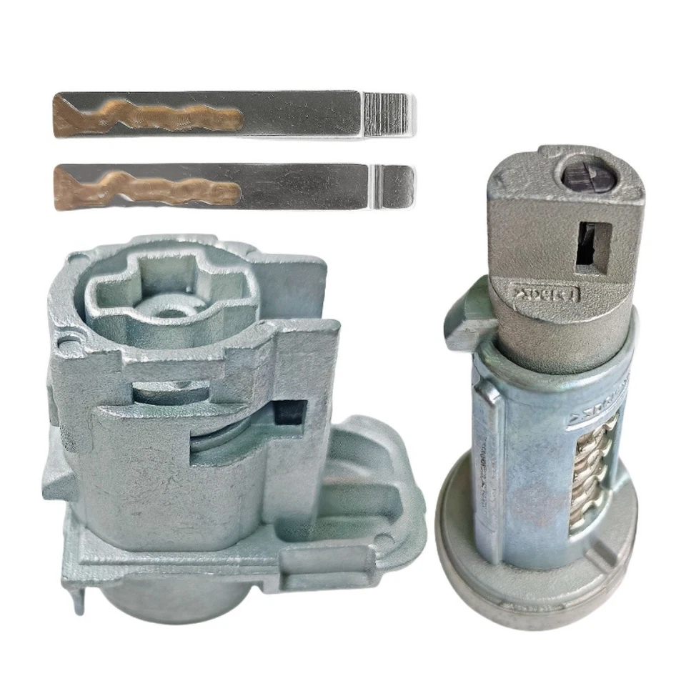 Interruptor de encendido de coche y cilindro de bloqueo de puerta delantera izquierda con 2 llaves para Chevrolet Camaro Foto 4 de 4