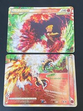 CARTE POKEMON HO-OH LÉGENDE 111/123 & 112/123 FR ULTRA RARE HGSS - BE/TBE