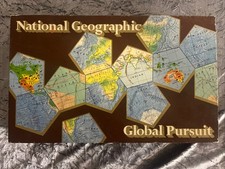 National Geographic GLOBAL PURSUIT Board Game Vintage 1987 COMPLETE NIB,