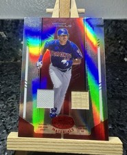2004 Leaf Certified Materials Red Mirror Combo Relics Vernon Wells #186 /250